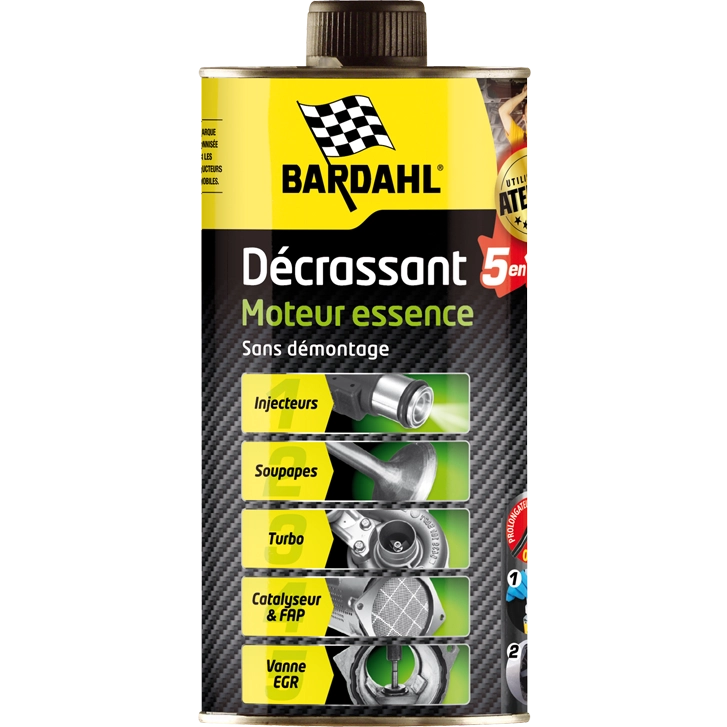 BARDAHL DECRASSANT MOTEUR 5EN1 ESSENCE  | 500ML