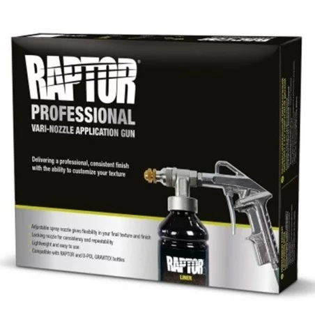 U-POL PISTOLET ANTI-GRAVILLONS POUR RAPTOR BUSE REGLABLE