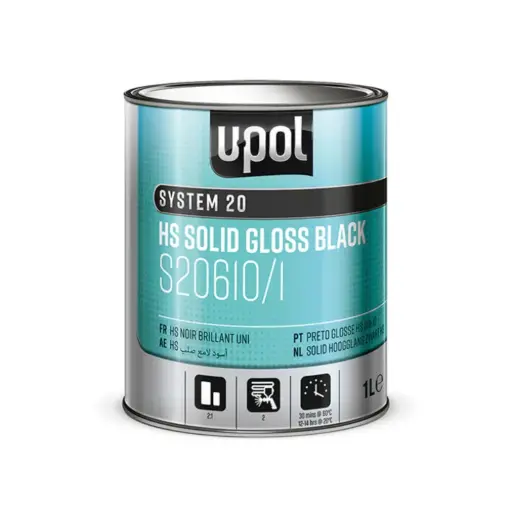 [MCPE016] U-POL S20610 HS NOIR BRILLANT POLYURETHANE | 1L